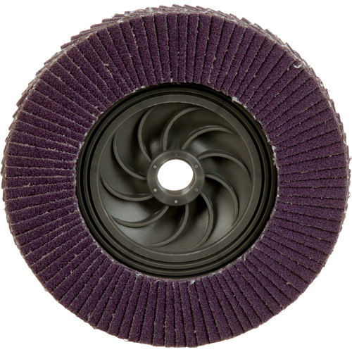 Disque &agrave; lamelles &agrave; changement rapide 769F, 5" x 5/8"-11, Type 27, Grain 80+, C&eacute;ramique Rock Safety Industrial Ltd