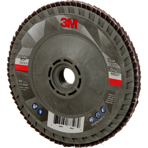 769F Quick Change Flap Disc, 4-1/2" x 5/8"-11, Type 29, 80+ Grit, Ceramic Rock Safety Industrial Ltd