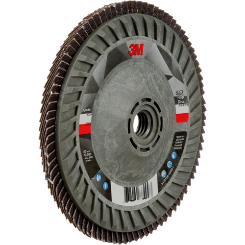 Disque &agrave; lamelles &agrave; changement rapide 769F, 5" x 5/8"-11, Type 29, Grain 80+, C&eacute;ramique Rock Safety Industrial Ltd