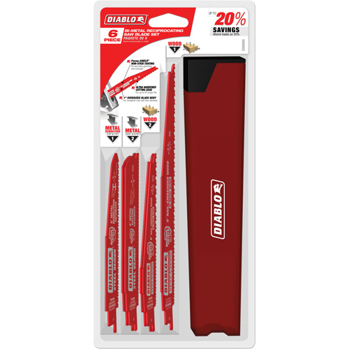 Ensemble de lames de scie alternative pour la coupe/d&eacute;molition du bois avec clous Rock Safety Industrial Ltd