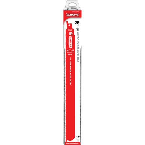 Lame de scie alternative autod&eacute;montage, Bim&eacute;tal, 10-14 Dents par pouce, 12" lo x 1" la Rock Safety Industrial Ltd