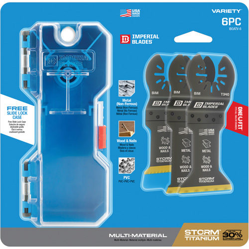 Jeu de lames en titane pour le m&eacute;tal et le bois Storm One Fit Rock Safety Industrial Ltd