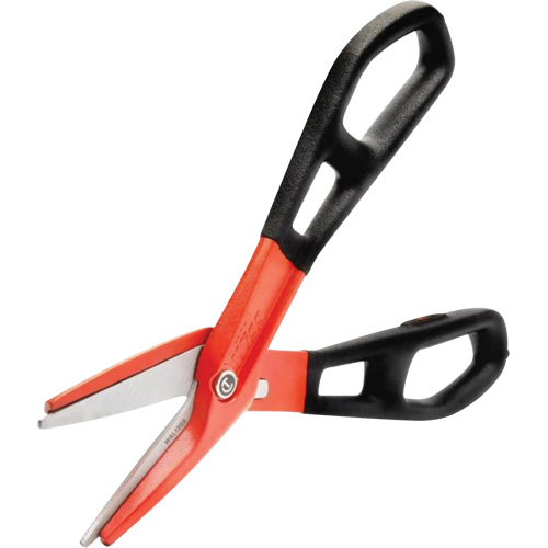 13" Serrated Aluminum Tinner Snip with Dipped Handle, 3" Cut Length, Straight Cut Rock Safety Industrial Ltd