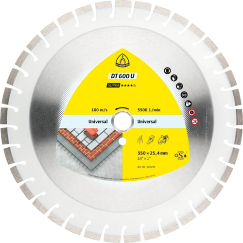 DT 600 U Supra Large Diamond Cutting Blades Rock Safety Industrial Ltd