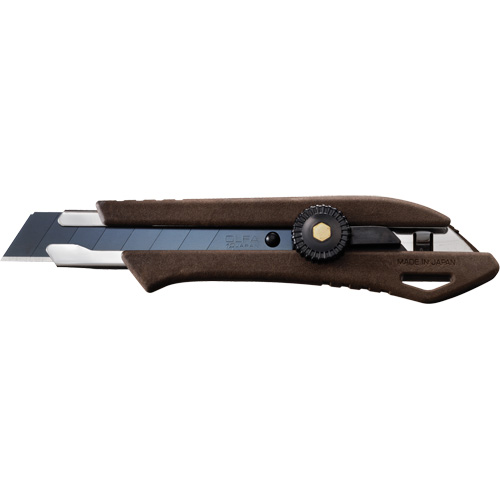Couteau avec verrou &agrave; cliquet, 18 mm, Prise en Bois Rock Safety Industrial Ltd