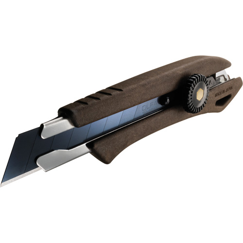 Couteau avec verrou &agrave; cliquet, 18 mm, Prise en Bois Rock Safety Industrial Ltd