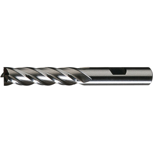 Fraise d'embout carr&eacute; pour finition de coupe centrale, 3/4"/0,75" dia., 3-7/8"/3,875" lo, 4 cannelures, 3/4" tige, Acier rapide Rock Safety Industrial Ltd