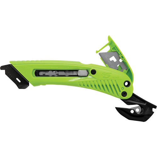 S5L Guarded 3-in-1 Safety Knife, Right-Handed, Carbon Steel, Plastic Handle Rock Safety Industrial Ltd