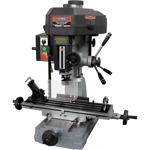 Machine &agrave; fraiser et percer avec arri&egrave;re/avant, 12 vitesses, Cap. De forage 1-1/4" Rock Safety Industrial Ltd