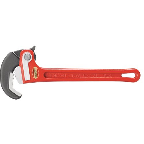 RapidGrip Pipe Wrench, 1" Jaw Capacity, 10" Long Rock Safety Industrial Ltd