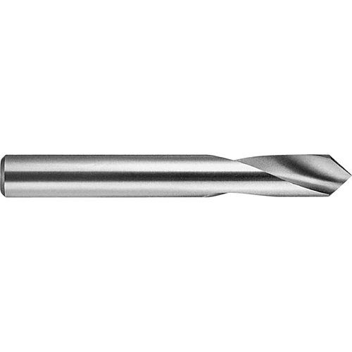 Spotting Drill, Bright, Regular Length, 1/4", High Speed Steel, 90° Point Rock Safety Industrial Ltd