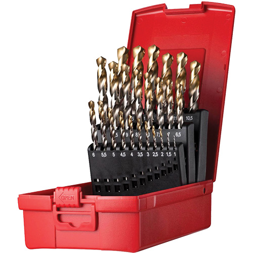 Jobber Length Drill Bit Set, 25 Pieces, High Speed Steel Rock Safety Industrial Ltd