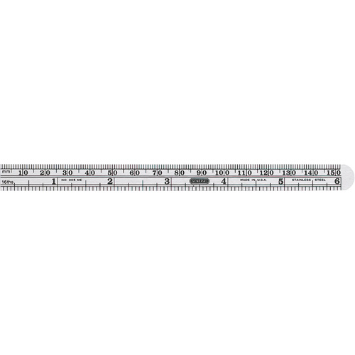 Economy Precision Flexible Ruler, 6-1/2" L, Steel Rock Safety Industrial Ltd