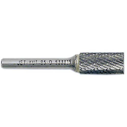 Fraise cylindrique JET-KUT avec coupe en bout, 3/8" Dia., 1/4" Tige, 3/4" Prof. de la coupe Rock Safety Industrial Ltd