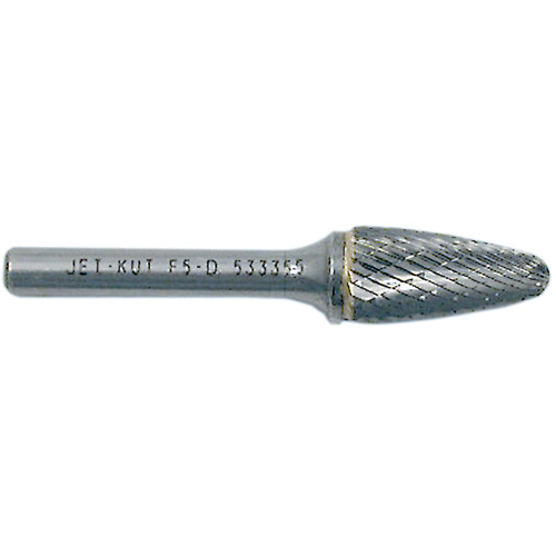 Fraise arboriforme avec extr&eacute;mit&eacute; arrondie F1-D JET-KUT, 1/4" dia., 5/8" profondeur de la coupe Rock Safety Industrial Ltd
