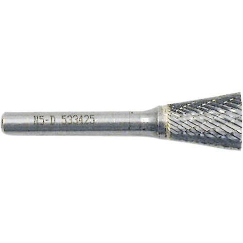 Inverted Cone Shape Burr, 3/8" Dia., 1/4" Shank, 3/8" Depth of Cut Rock Safety Industrial Ltd