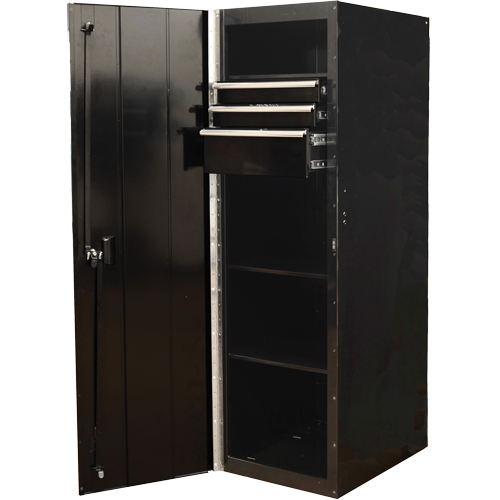 Armoire lat&eacute;rale s&eacute;rie RX, 3 tiroirs, 19" la x 25" p x 61" h, Noir Rock Safety Industrial Ltd
