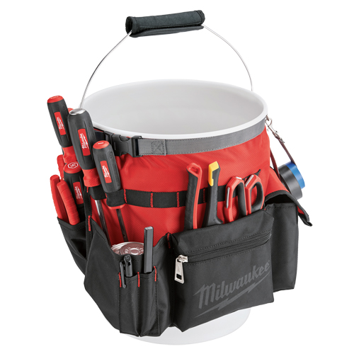 Sac organiseur pour seau, 10" lo x 10" la x 13-1/2" h, Nylon, Rouge Rock Safety Industrial Ltd
