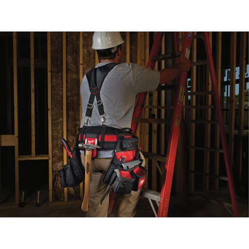 Contractor Work Belt With  Suspension Rig, Nylon, Black Rock Safety Industrial Ltd