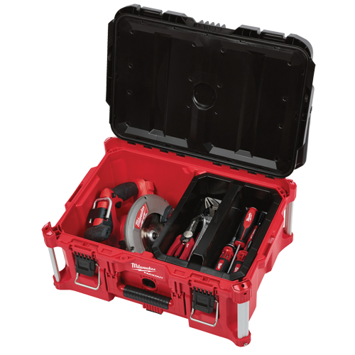 Grande boîte &agrave; outils Packout, 22" x 16" x 11", Noir/Rouge Rock Safety Industrial Ltd