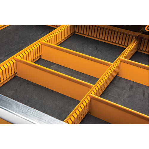 Chariot &agrave; outils &eacute;lectrique, 11 tiroirs, 42-1/2" la x 24-7/16" p x 41" h, Noir/Orange Rock Safety Industrial Ltd