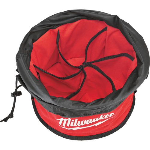 Sac range-tout style parachute, 11-4/5" lo x 11-4/5" la x 11" h, Nylon, Noir/Rouge Rock Safety Industrial Ltd