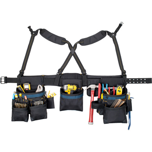 Carpenter's Tool Belt, Polyester, Black Rock Safety Industrial Ltd