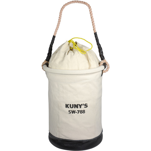 Sac &agrave; outils avec sommet style parachute, 11-1/2" lo x 11-1/2" la x 16" h, Toile, Beige Rock Safety Industrial Ltd