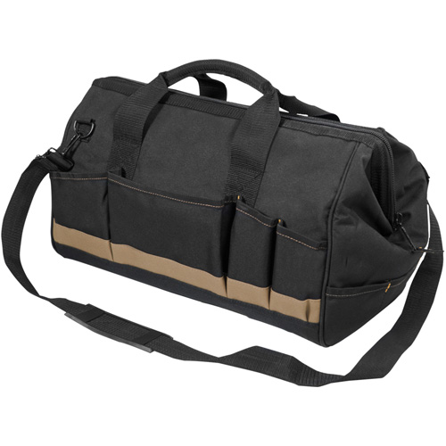Sac &agrave; outils MEGAMOUTH, Polyester, 25 pochettes, Noir Rock Safety Industrial Ltd