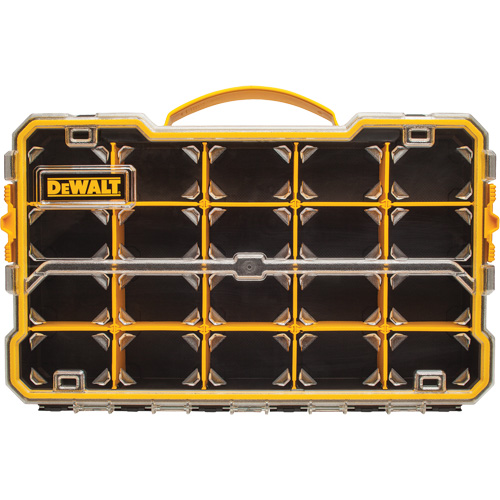 Compartment Pro Organizer, 11" W x 17-5/8" D x 2-7/8" H, Black/Yellow Rock Safety Industrial Ltd
