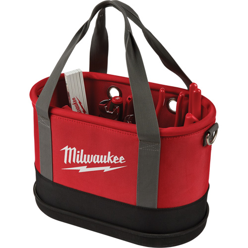 Aerial Utility Oval Bag, Ballistic Nylon, 14 Pockets, Black/Red Rock Safety Industrial Ltd