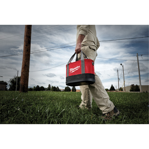 Aerial Utility Oval Bag, Ballistic Nylon, 14 Pockets, Black/Red Rock Safety Industrial Ltd