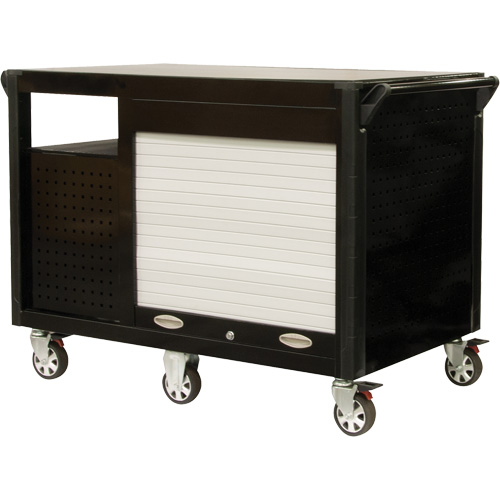 Chariot industriel, 12 tiroirs, 31-5/8" lo x 52-1/2" la x 40-1/4" h, Noir/Orange Rock Safety Industrial Ltd