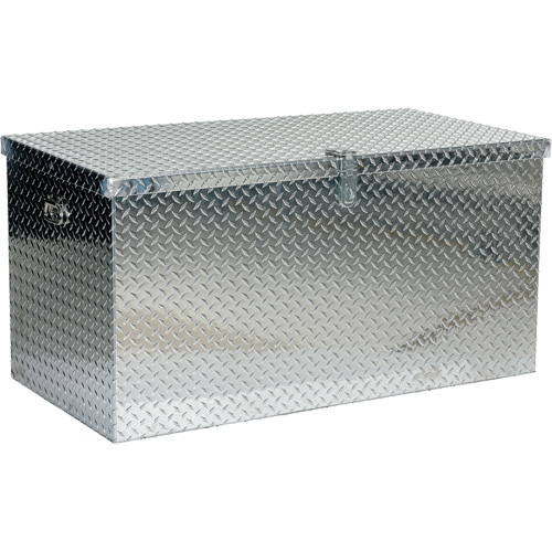 Boîte &agrave; outils portative en t&ocirc;le larm&eacute;e d'aluminium, 25-1/16" P x 49-1/4" la x 24" h, Argent Rock Safety Industrial Ltd
