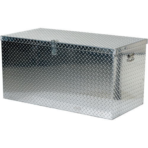 Boîte &agrave; outils portative en t&ocirc;le larm&eacute;e d'aluminium, 25-1/16" P x 49-1/4" la x 24" h, Argent Rock Safety Industrial Ltd