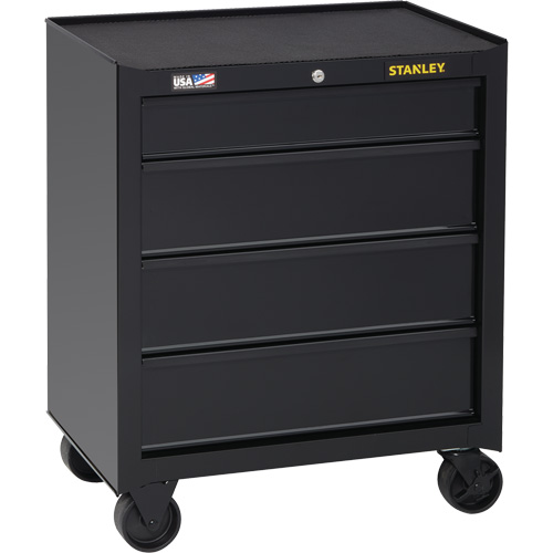 100 Series Rolling Tool Chest, 4 Drawers, 26-1/2" W x 18" D x 32" H, Black Rock Safety Industrial Ltd
