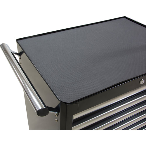 Chariot &agrave; outils industriel, 7 tiroirs, 27" la x 18-3/4" p x 39" h, Noir Rock Safety Industrial Ltd