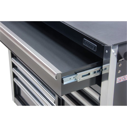 Industrial Tool Cart, 11 Drawers, 41" W x 18-3/4" D x 39-1/3" H, Black Rock Safety Industrial Ltd