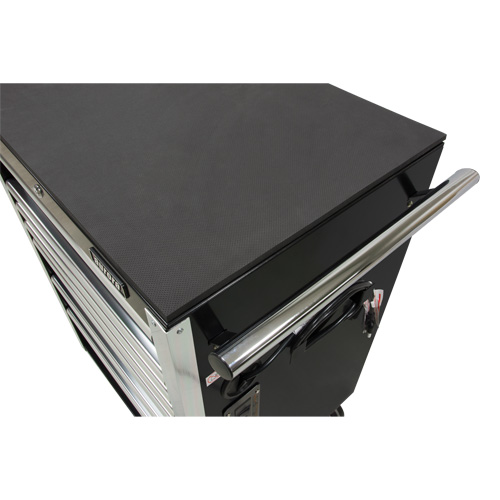 Heavy-Duty Tool Cart, 7 Drawers, 28" W x 22" D x 42-3/8" H, Black Rock Safety Industrial Ltd