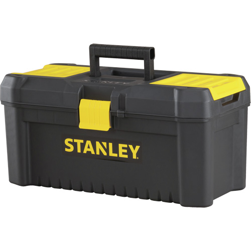 Coffre &agrave; outils avec plateau Essential, 16" la x 8" p x 7-3/10" h, Noir/Jaune Rock Safety Industrial Ltd