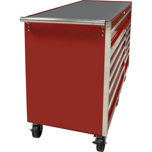 Chariot &agrave; outils industriel, 12 tiroirs, 56" la x 24-1/2" p x 38-1/8" h, Rouge Rock Safety Industrial Ltd