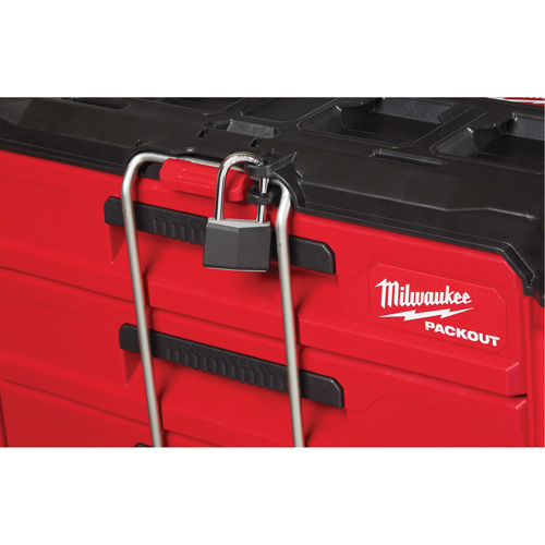 Packout 3-Drawer Tool Box, 16-1/3" x 14-1/3" x 22-1/5", Black/Red Rock Safety Industrial Ltd