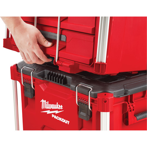 Packout 3-Drawer Tool Box, 16-1/3" x 14-1/3" x 22-1/5", Black/Red Rock Safety Industrial Ltd