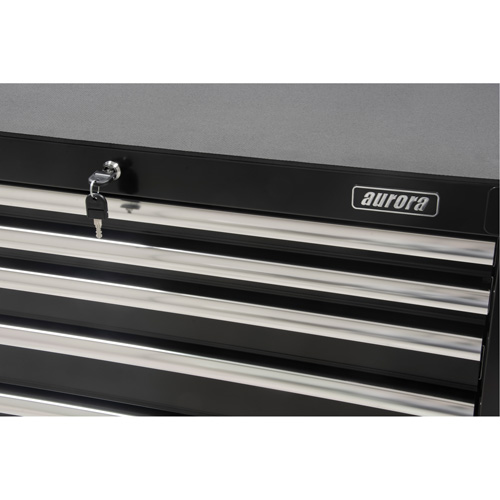 Industrial Tool Cart, 6 Drawers, 39" W x 20-4/5" D x 38-1/2" H, Black Rock Safety Industrial Ltd