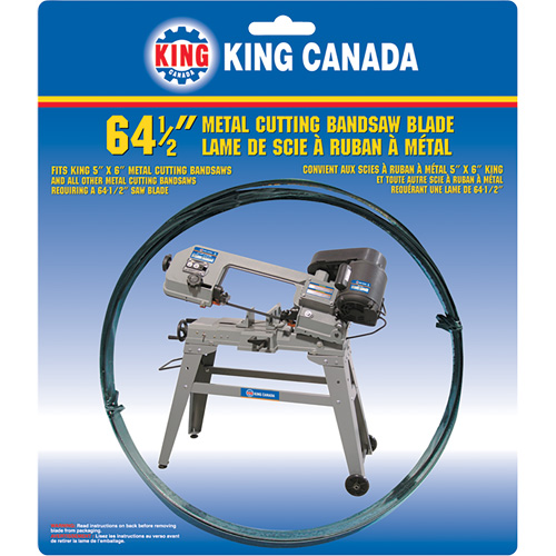 General Purpose Band Saw Blade, Bi-Metal, 64-1/2" L x 1/2" W x 0.025" Thick, 10 TPI Rock Safety Industrial Ltd
