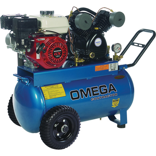 Contractor Series Air Compressors, Gas, 16.6 Gal. (20 US Gal), 125 PSI Rock Safety Industrial Ltd