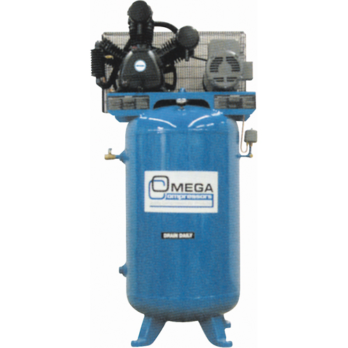 Industrial Series Air Compressors - Vertical Compressors - Two Stage, 66.6 Gal. (80 US Gal) Rock Safety Industrial Ltd