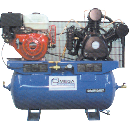 Industrial Series Air Compressors - Engine Compressors, 25 Gal. (30 US Gal) Rock Safety Industrial Ltd