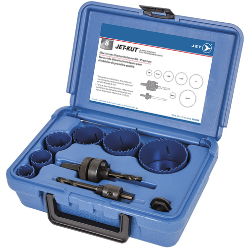 Coffret de scies-cloches haut de gamme pour &eacute;lectriciens, 8 morcea Rock Safety Industrial Ltd
