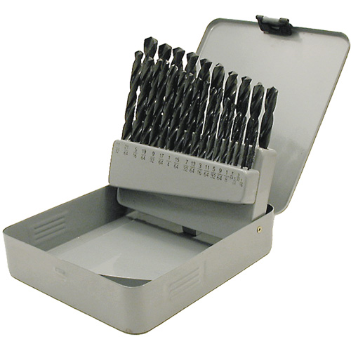 Coffret de forets en oxyde noir JET-KUT, 29 morceaux, Acier rapide Rock Safety Industrial Ltd